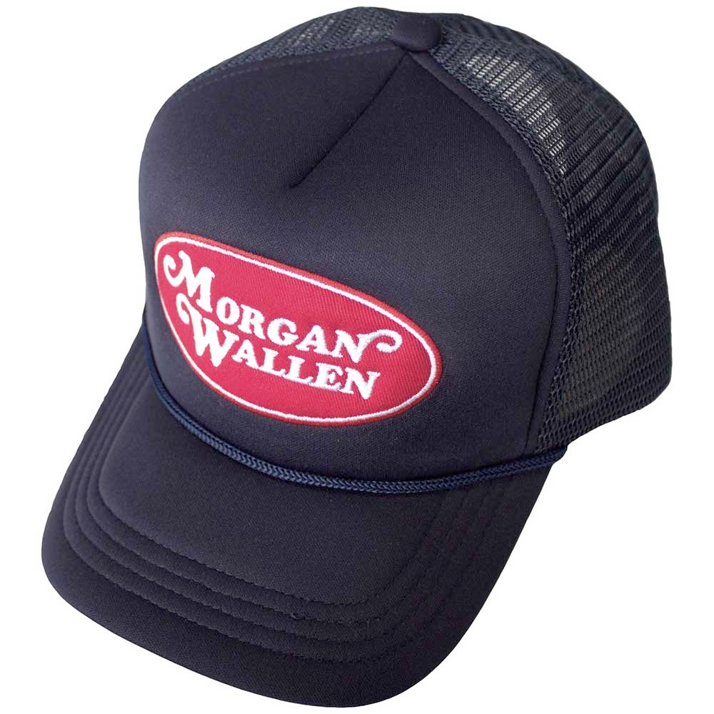 Morgan Wallen - Oval Logo Trucker pet - Donkerblauw